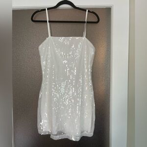 12th tribe white sequin dress